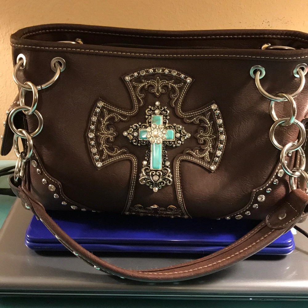 Montana West purse with turquoise cross